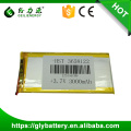 3.7v 3000mah li polymer battery rechargeable lipo battery